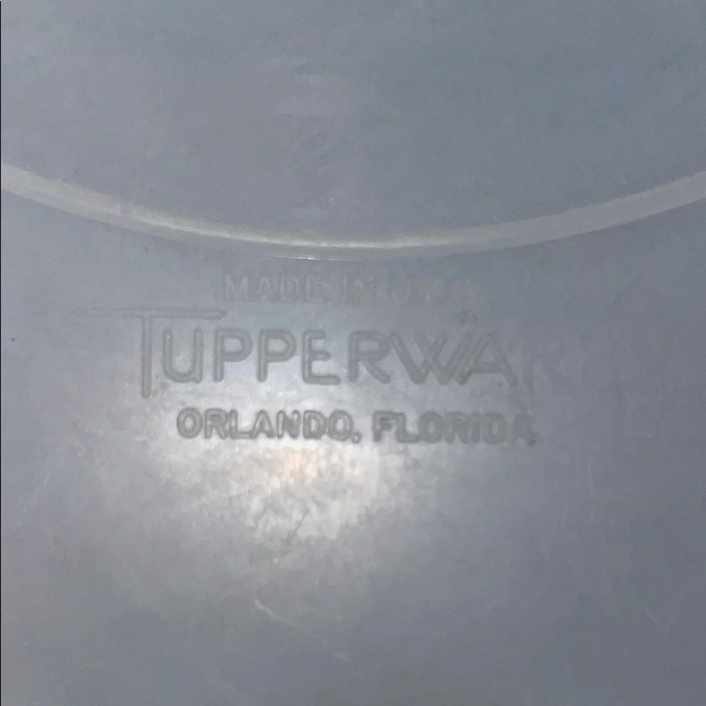 Tupperware clear translucent